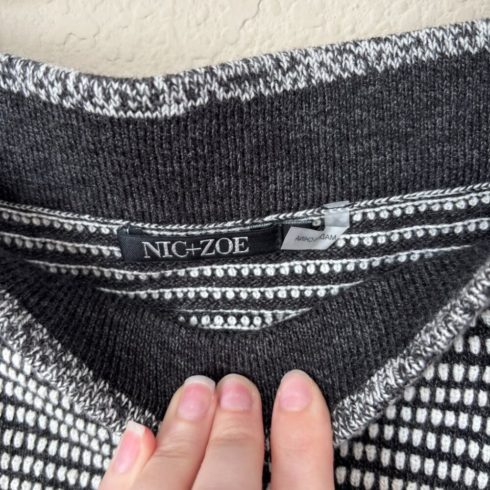 Nic + Zoe Pixel Asymmetric Textured Knit 2-Piece Sweater Skirt Set - Picture 15 of 16